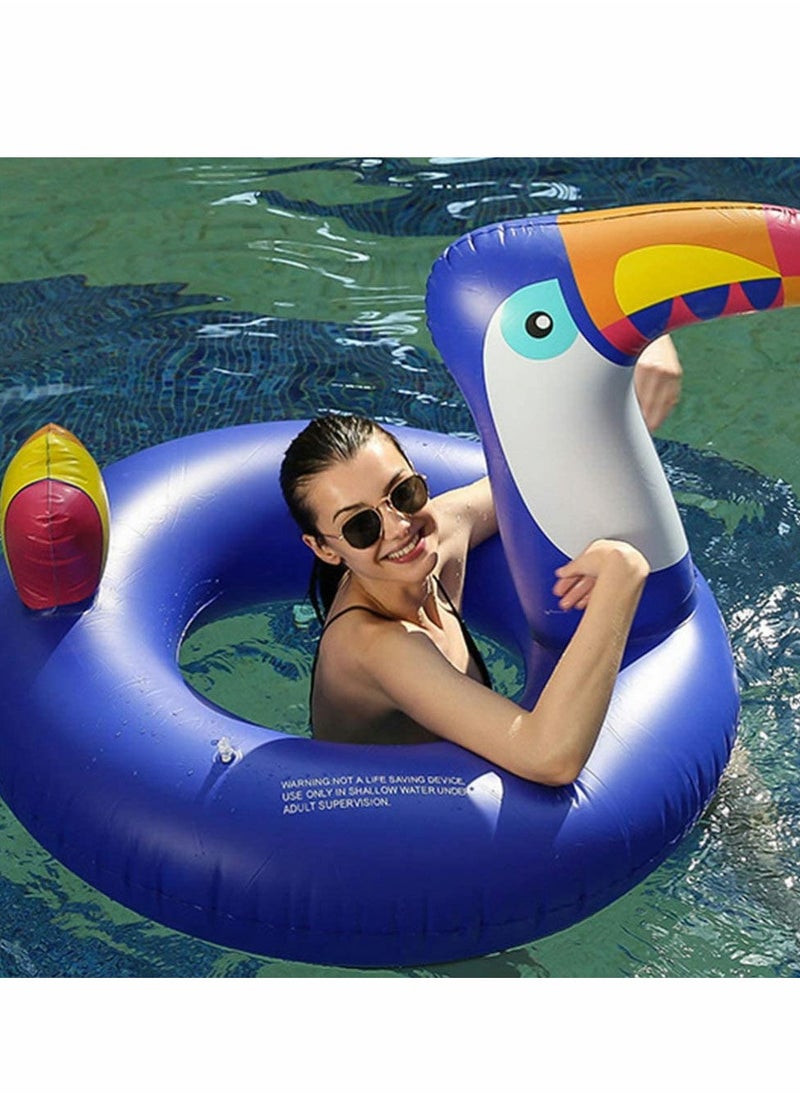 Excefore - Inflatable Swim Ring Bird Pool Rings Animal Floats Thickened Swimming Ring Water Supply Tool for Summer Beach Kids Adults - Image 1