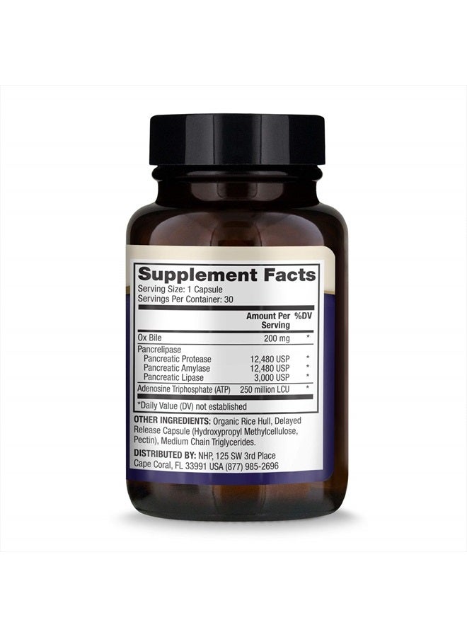 Dr. Mercola مكمل إنزيمات المرارة الغذائية، 30 حصة (30 كبسولة)، يدعم صحة الجهاز الهضمي، غير معدّل وراثيًا، خالي من الصويا، خالي من الغلوتين - Image 3