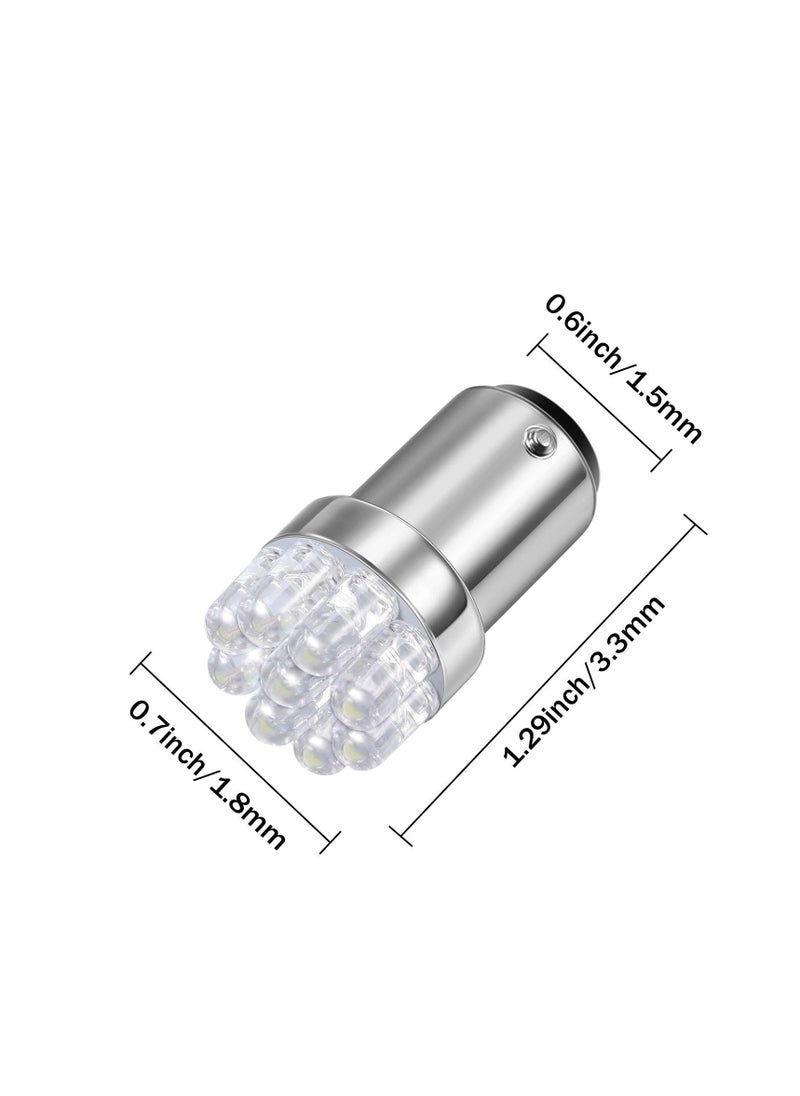 KASTWAVE - Marine LED Replacement Bulb, Boat Navigation Lights BA15D LED Bulb for Boat Lights Bow Stern Marine LED Replacement Boat Accessories Also suitable for motorcycle turn signals (12V 10 Pieces) - Image 1