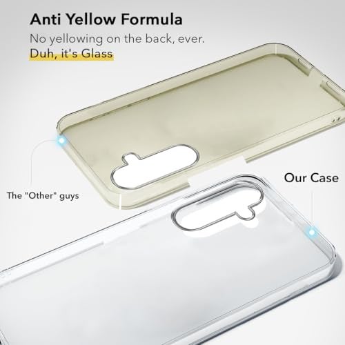 Jkobi Lifetime Anti-Yellow Clear Back Cover Case for Samsung Galaxy A35 5G (Sleek Hard Crystal | Shockproof and Camera Protection) - Image 2