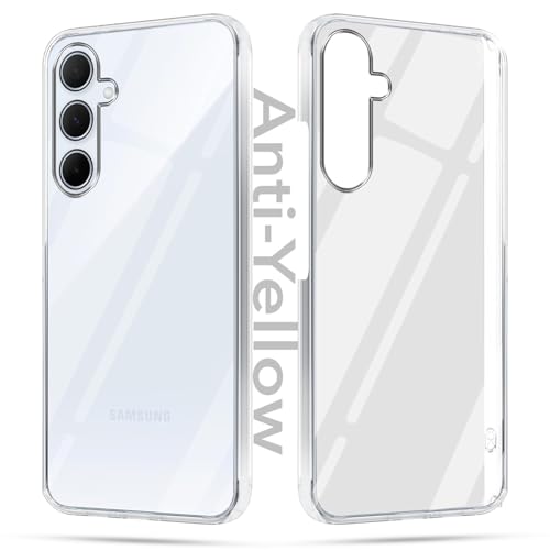 Jkobi Lifetime Anti-Yellow Clear Back Cover Case for Samsung Galaxy A35 5G (Sleek Hard Crystal | Shockproof and Camera Protection) - Image 1