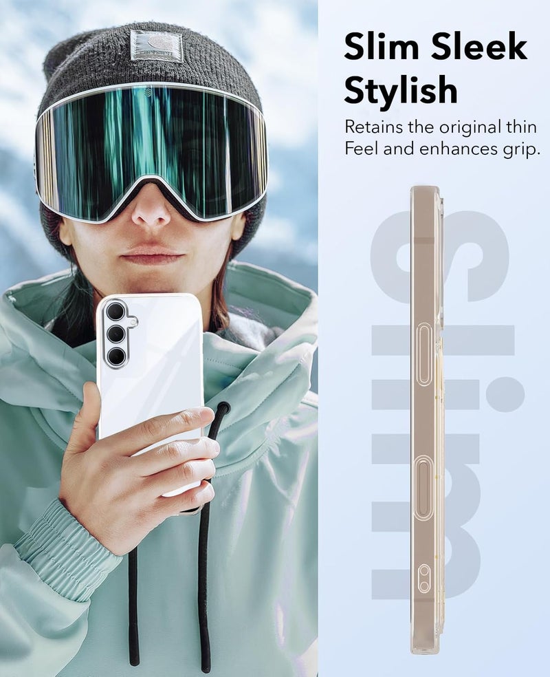 Jkobi Lifetime Anti-Yellow Clear Back Cover Case for Samsung Galaxy A35 5G (Sleek Hard Crystal | Shockproof and Camera Protection) - Image 3