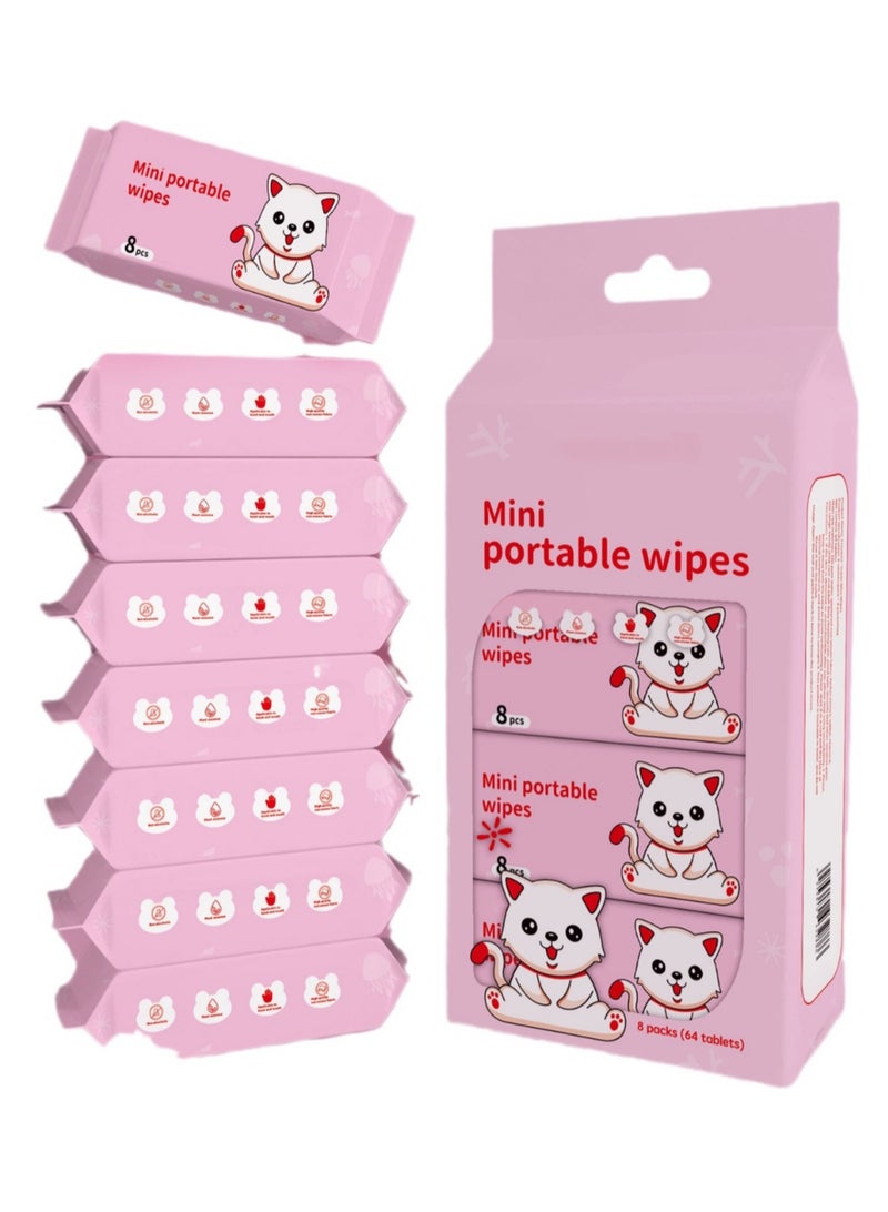 Spaceshoop Baby Wipes Trend   The Perfect Partner Everywhere Pack of 8 Sachets - Image 1