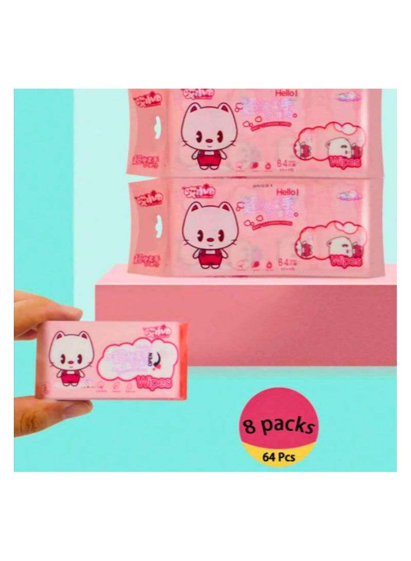 Spaceshoop Baby Wipes Trend   The Perfect Partner Everywhere Pack of 8 Sachets - Image 3