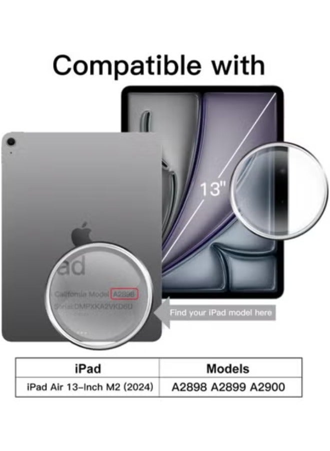 واقي شاشة لجهاز ايباد ايباد اير 13 انش (M2 /برو 13 انش (M4) موديل 2024 (iPad Pro 13-inch (M4)/ iPad Air 13-inch (M2)) من الزجاج المقوى لحماية الشاشة لايباد برو 13 / ايباد اير 13 اصدار 2024 - Image 2