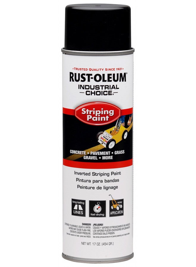 Rust-Oleum Corporation 1677838 S1600 Inverted Black Gloss 18 OZ. Spray, 18 Fl Oz (Pack of 1) - Image 1
