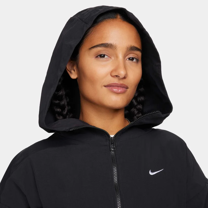 Nike Black Women's Sportswear Everything Oversized Hooded Jacket for Women | Best Price UAE