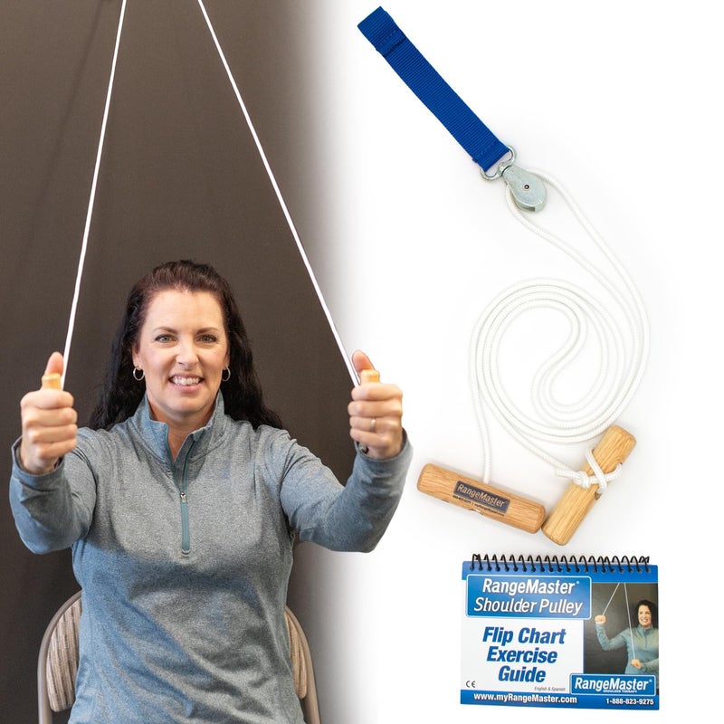 RangeMaster Over the Door Shoulder Pulley - Physical Therapy Tool for Shoulder Pain and Surgery Recovery - Image 1