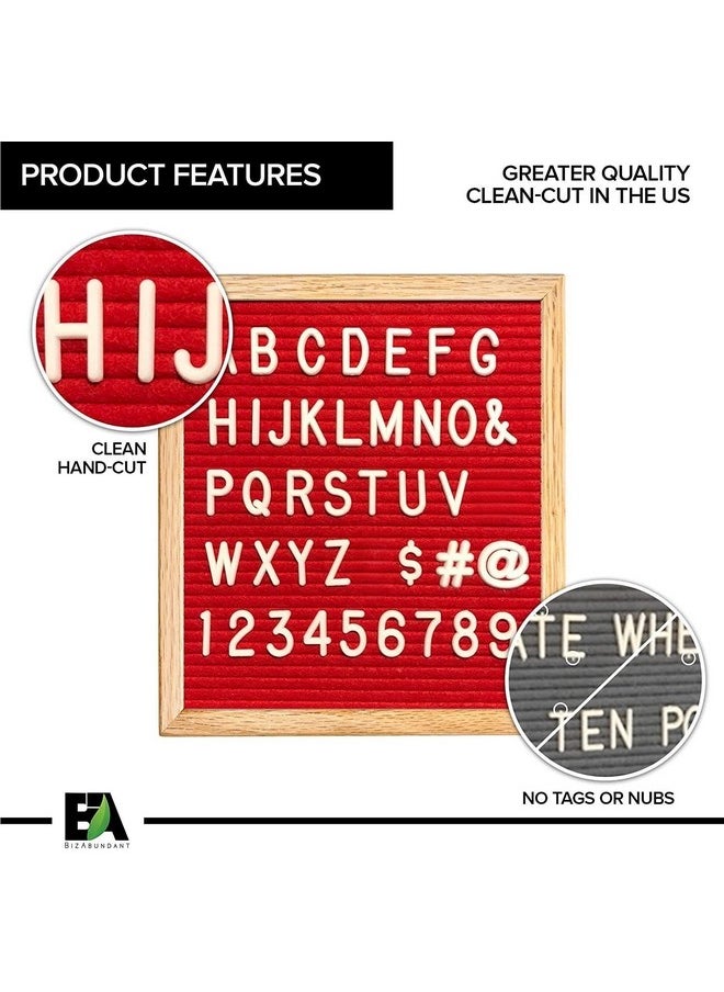 BizAbundant - Letter Board Letters In Organizer 1 Inch Precut Plastic Characters 300 Letters Numbers And Symbols Great To Replenish Or Add To Your Letter Set White - Image 1