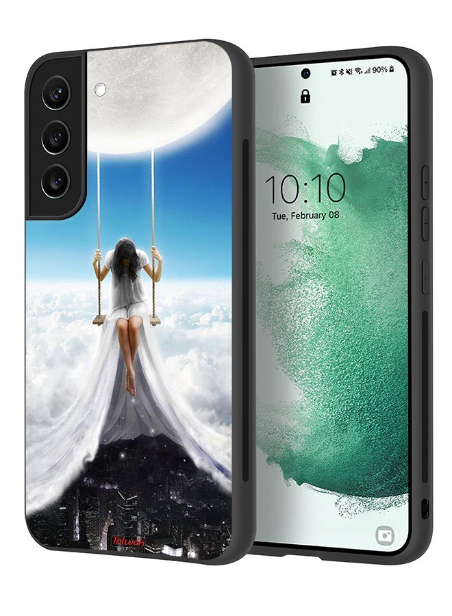 Tolwak Samsung Galaxy S21 Plus 5G Protective Case Cover Moon Clouds Town Art - Image 1