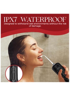 Choosey Portable Water Dental Flosser for Teeth - 260ML Cordless Oral Irrigator with 4 Tips, 4 Cleaning Modes, Rechargeable via Type-C, Travel-Friendly Electric Water Flosser for Braces, IPX65 Waterproof  - Image 5