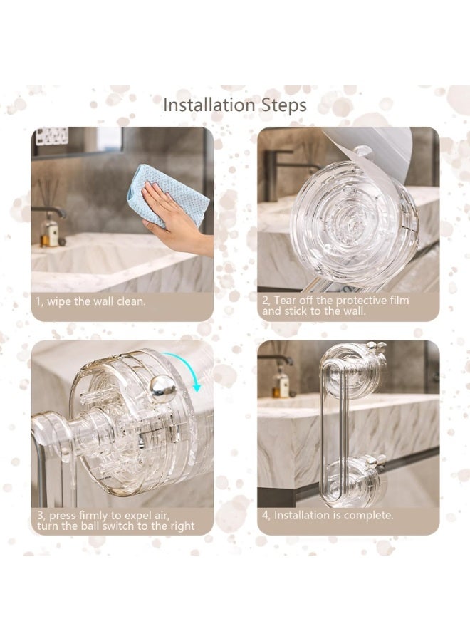 SYOSI Heavy-Duty Suction Cup Handle, Furniture Auxiliary Handle, No-Drill Detachable Grip for Glass Doors, Windows, Cabinets & Furniture, Extra Large 18cm Diameter, 110lb Weight Capacity (Clear) - Image 3