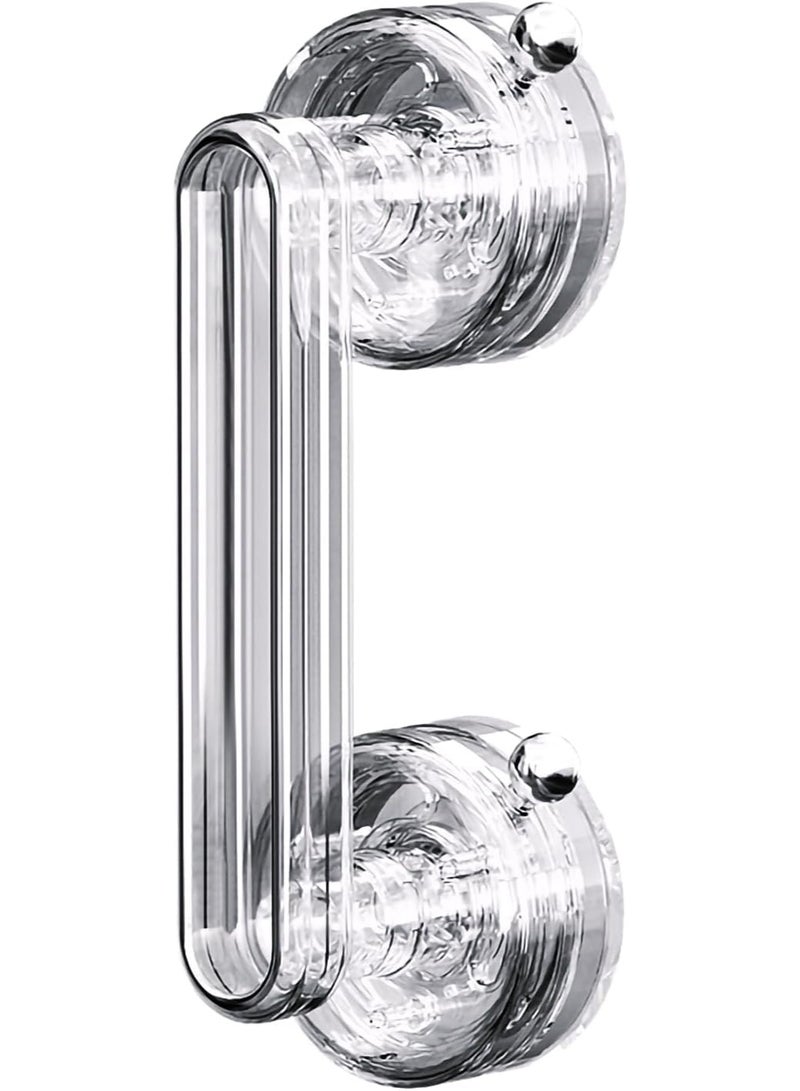 SYOSI Heavy-Duty Suction Cup Handle, Furniture Auxiliary Handle, No-Drill Detachable Grip for Glass Doors, Windows, Cabinets & Furniture, Extra Large 18cm Diameter, 110lb Weight Capacity (Clear) - Image 1