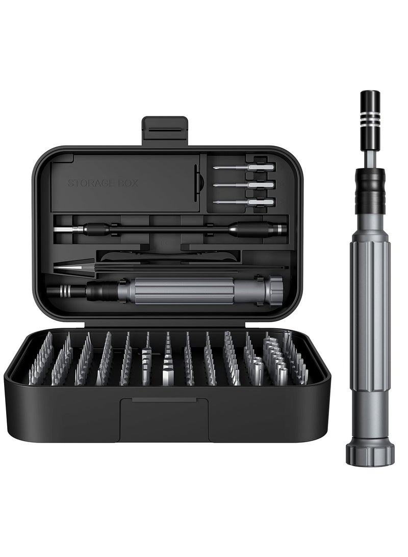 150-Piece Multi-Bits Precision Screwdriver Set - Magnetic Repair Tool Kit for Electronics - Ideal for MacBook, PC, Laptop, Game Consoles (Black) - Image 1