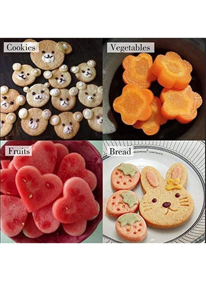 6 قطع من قوالب تقطيع الخضار، مجموعة قوالب الكوكيز والفطيرة الصغيرة والفاكهة، قطاعة طعام زينة للاطفال، ادوات الخبز والملحقات الغذائية، اكسسوارات الحرف اليدوية للمطبخ - Image 4