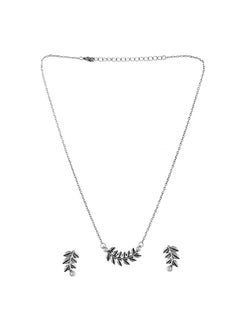 VOYLLA Fresh Fern Bella Necklace Set for women|Oxidised Necklace Set For Women|EveryDay|Festive|Wedding|Gift For Women| - pzsku/Z79BD354547D02638C9F6Z/45/_/1738306359/7cbf9ef4-ade5-4a1b-a97f-683a101d31ad