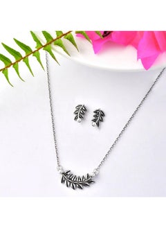 VOYLLA Fresh Fern Bella Necklace Set for women|Oxidised Necklace Set For Women|EveryDay|Festive|Wedding|Gift For Women| - pzsku/Z79BD354547D02638C9F6Z/45/_/1738306373/1e132509-942f-4ae6-9a37-2353d8eec213