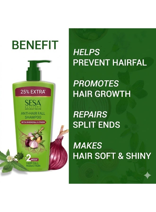 Sesa Ayurvedic Anti Hairfall Shampoo with Bhringraj and Onion 500 ml - Image 3