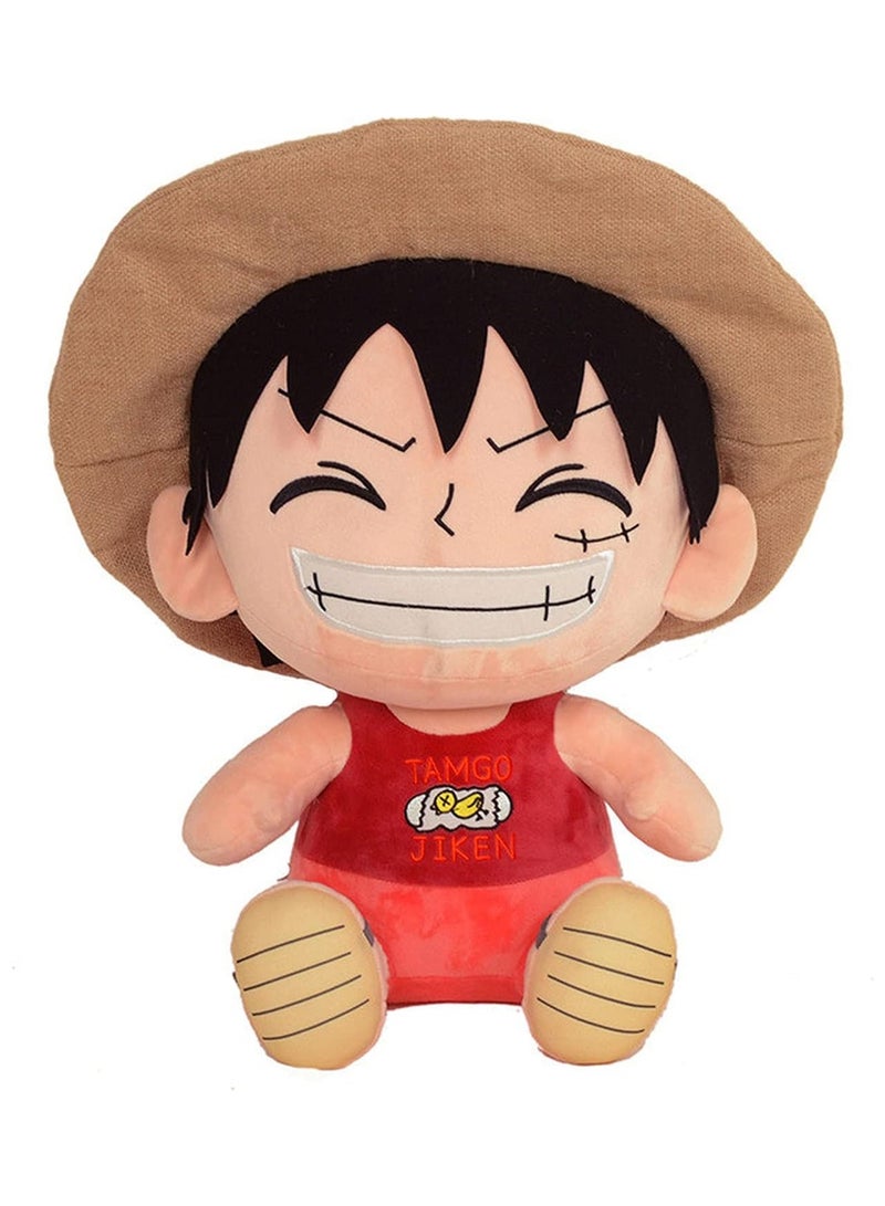 25cm Anime One Piece Cartoon Character Luffy Plush Toy Children's Birthday Gift - Image 1