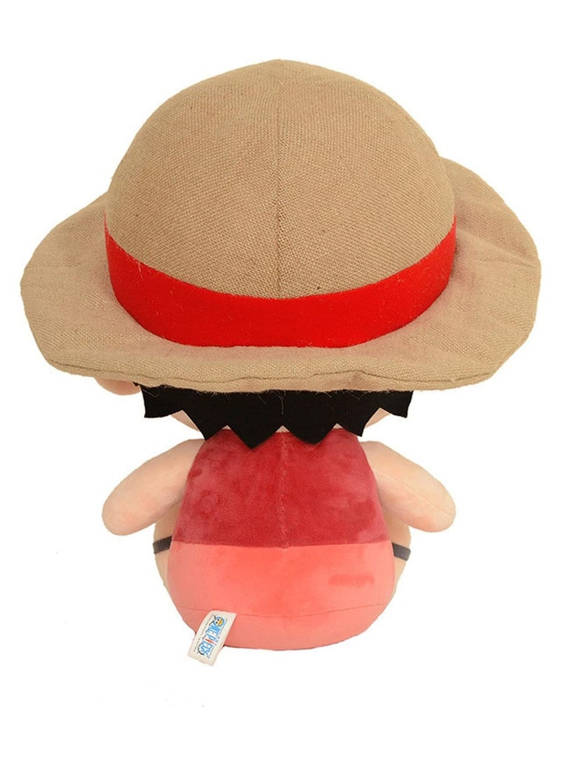 25cm Anime One Piece Cartoon Character Luffy Plush Toy Children's Birthday Gift - Image 2