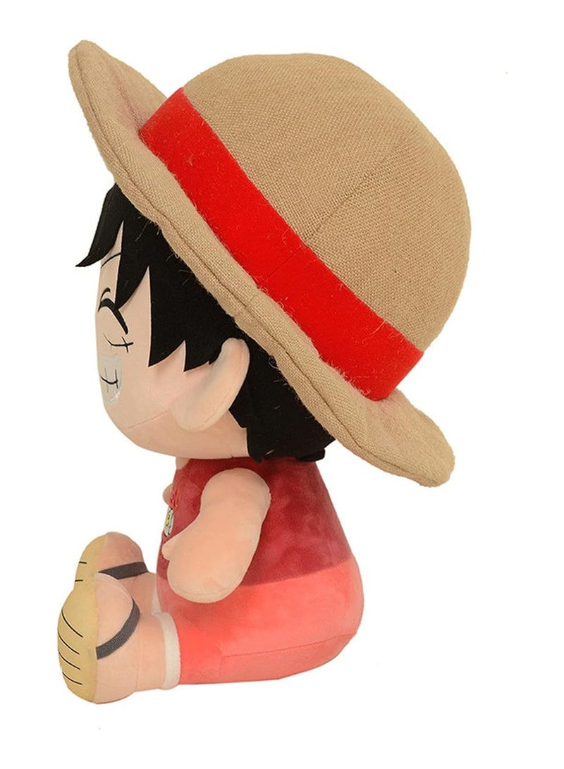 25cm Anime One Piece Cartoon Character Luffy Plush Toy Children's Birthday Gift - Image 3