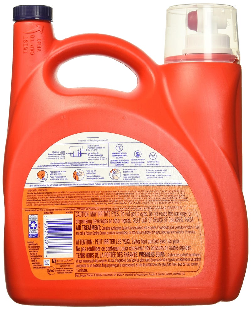 Tide He Laundry Detergent, Original Scent, 100 Loads, 146 Oz Pump Bottle - Image 2
