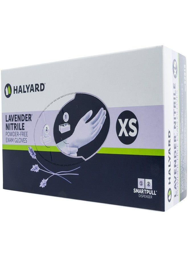 Halyard Health 52816 Safeskin, Glove Exam Non-sterile powder free Nitrile Lav, Extra Small (Pack of 250)
