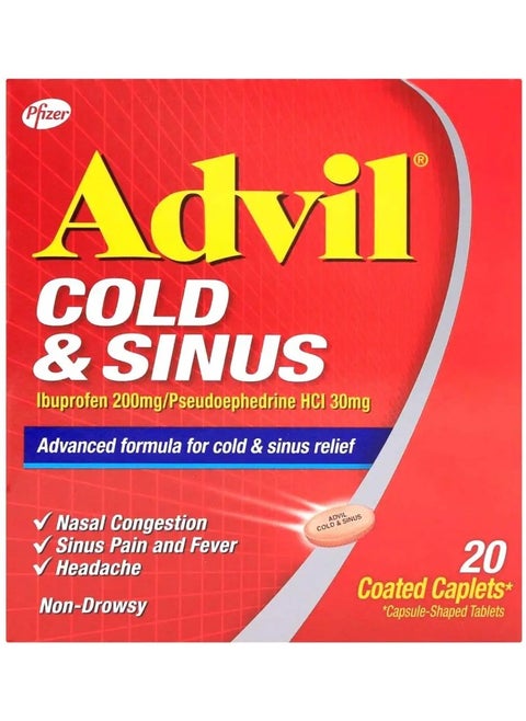 Advil Cold & Sinus Tablets 20's