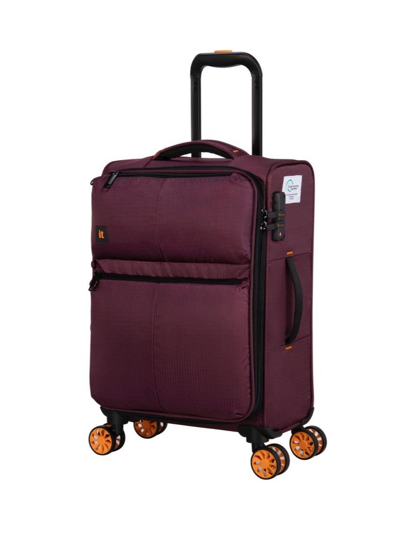 it Luggage it luggage Lykke, Unisex ECO Polyester Material Soft Case Luggage, 8 x 360 degree Spinner Wheels, Expandable Trolley Bag, Telescopic Handle, TSA Type lock, 12-2644E08, Size 21 inches, Color F.Wine  - Image 1