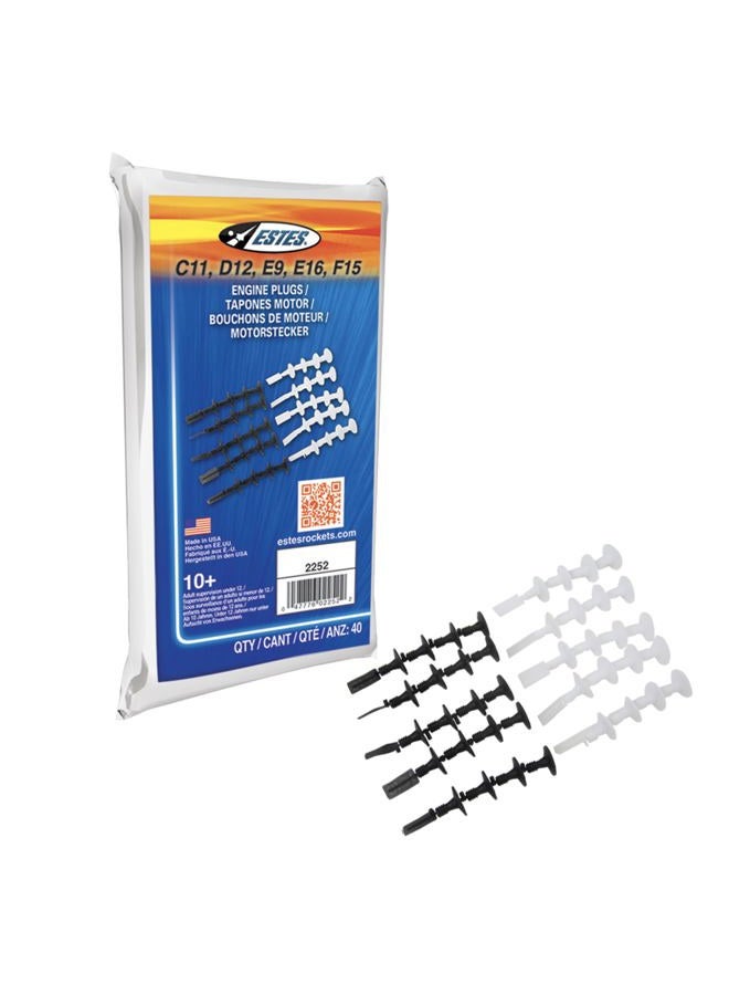 Estes C11, D, E Igniter Plug, White/Black - Image 1