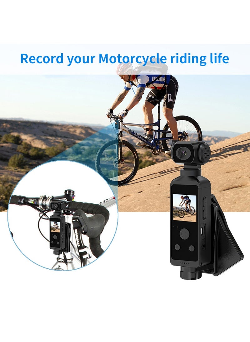 Generic - Arabic 4K Ultra HD Pocket Action Camera 270° Rotatable Vlog Wifi Mini Sports Cam Waterproof Case Helmet Travel Bicycle Driver Recorder (32GB) - Image 1