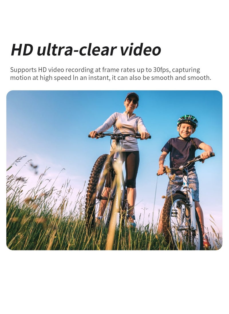 Generic - Arabic 4K Ultra HD Pocket Action Camera 270° Rotatable Vlog Wifi Mini Sports Cam Waterproof Case Helmet Travel Bicycle Driver Recorder (32GB) - Image 1