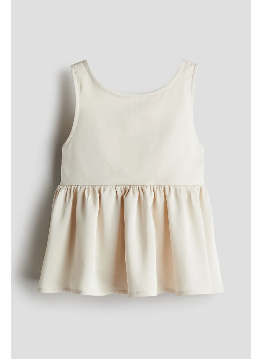 اتش اند ام Satin Peplum Top