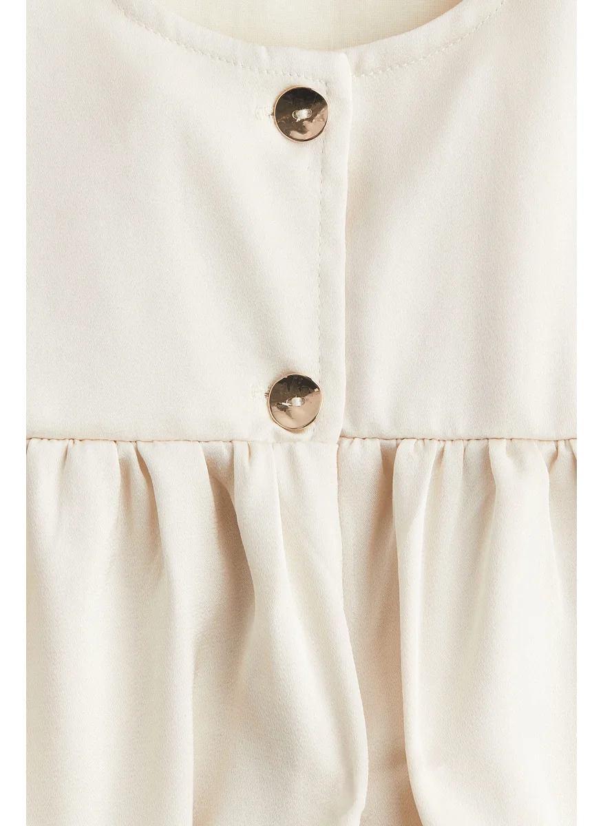 اتش اند ام Satin Peplum Top