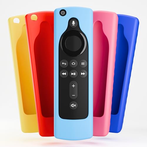 ZdalaMit Silicone Remote Cover Compatible with Amzon AIexa Voice FlRE TV Stick 2nd Generation & 3rd Generation (Not Included) (Blue) - Image 1