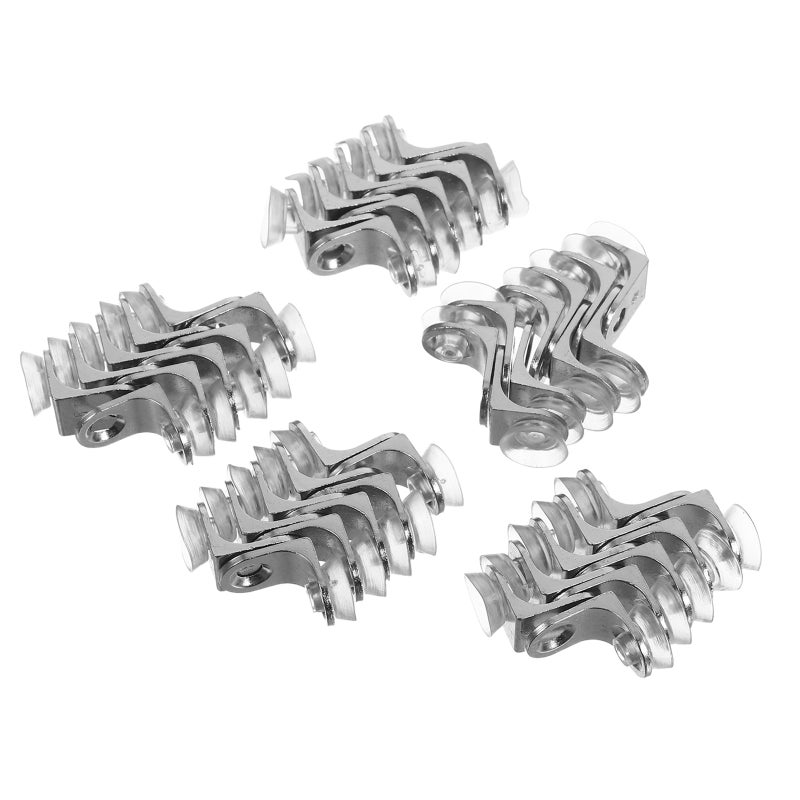 50pcs Glass Shelf Bracket Pegs: Cup Cabinet Shelf Brackets With Screws For Kitchen Bookcase Closet - Cupboard Fixing Holder - Image 3