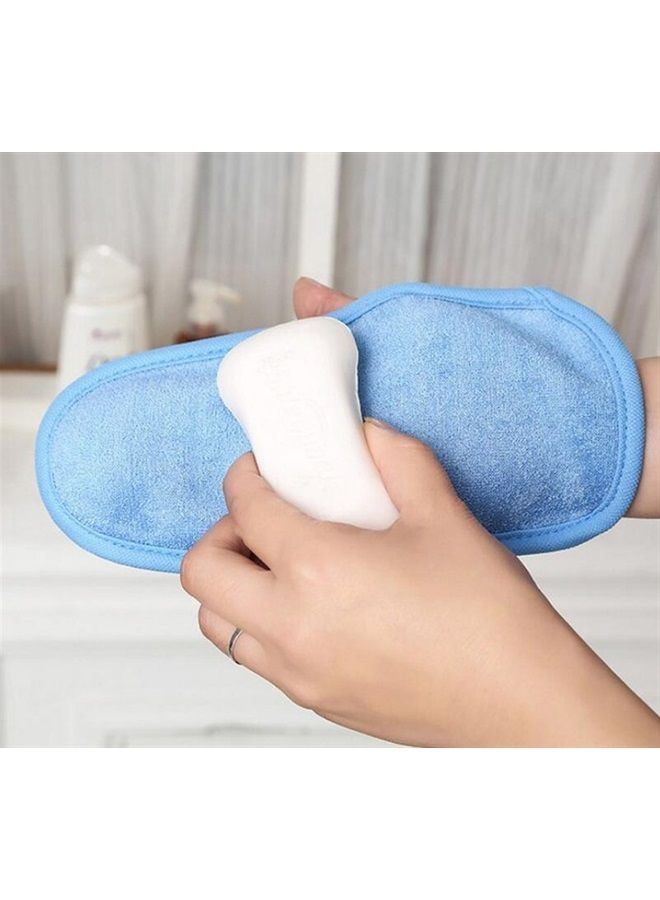 SYBL 3PCS Bathing Mittens Shower Soft Skin Care Face Body Wash Massage Spa Mitt for Adult and Kids(Color Random) - Image 2