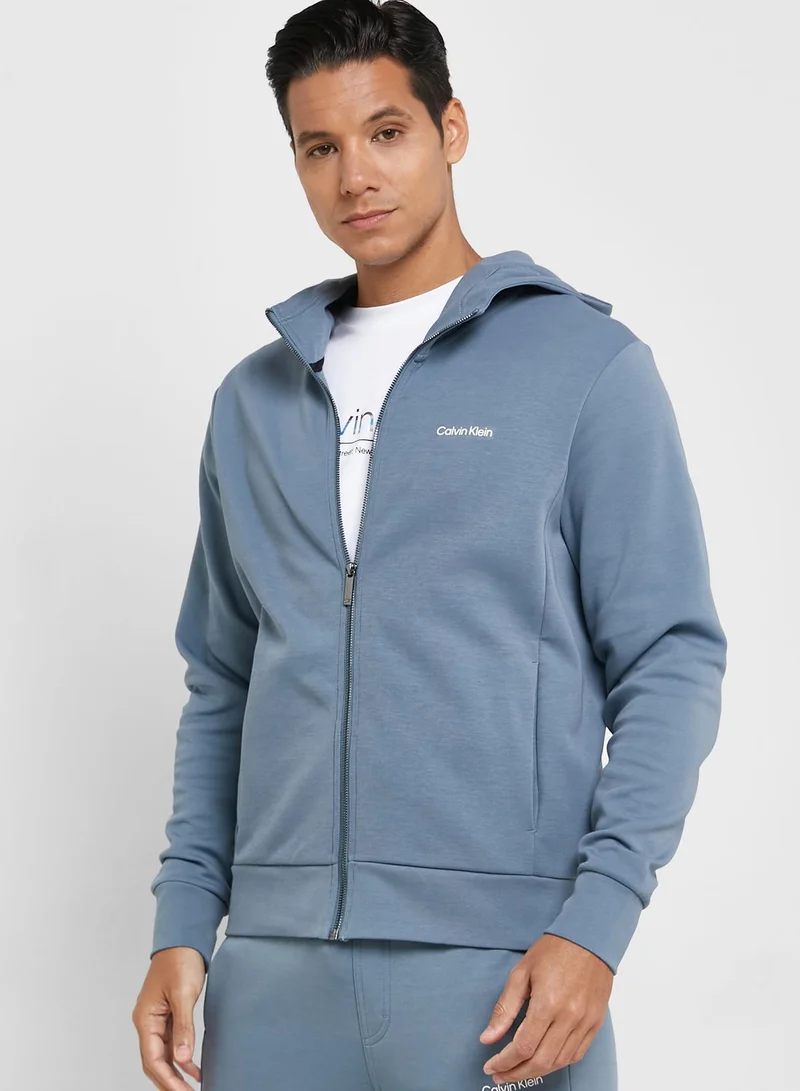 CALVIN KLEIN Micro Logo Repreve Hoodie Jacket