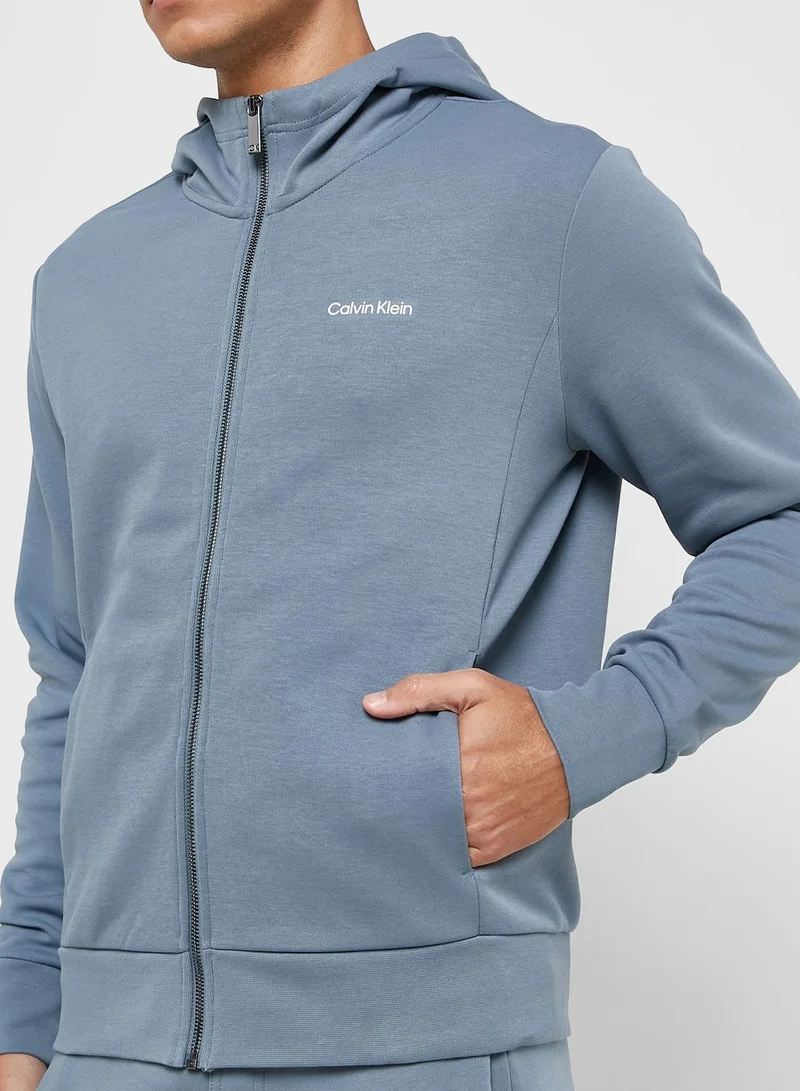 CALVIN KLEIN Micro Logo Repreve Hoodie Jacket