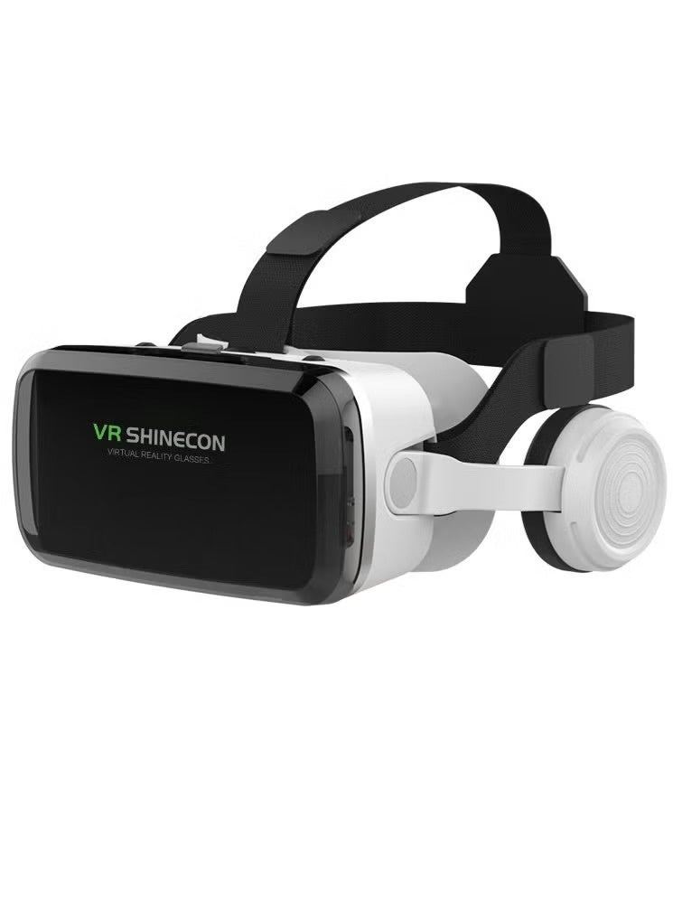 في آر شينيكون سماعة رأس VR SHINECON مع سماعات بلوتوث، سماعة رأس للواقع الافتراضي عالية الدقة لحماية العين - Image 1