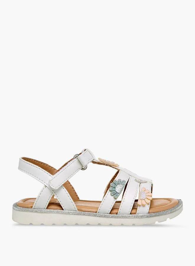 Barefeet Girls Hook and Loop Strap Sandals