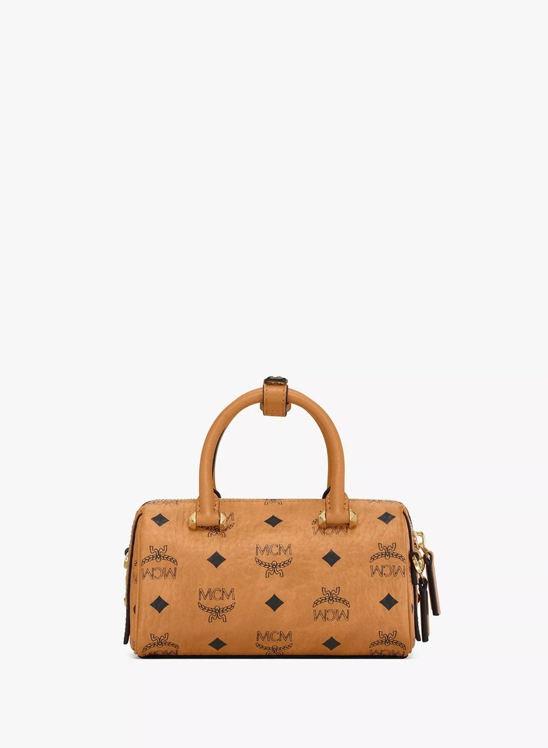 MCM Aren Boston Bag in Visetos Original - Image 3