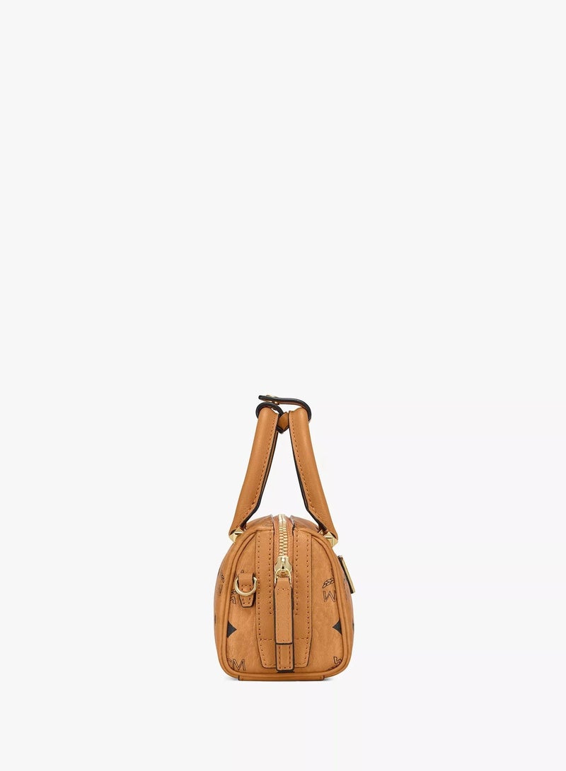 MCM Aren Boston Bag in Visetos Original - Image 5