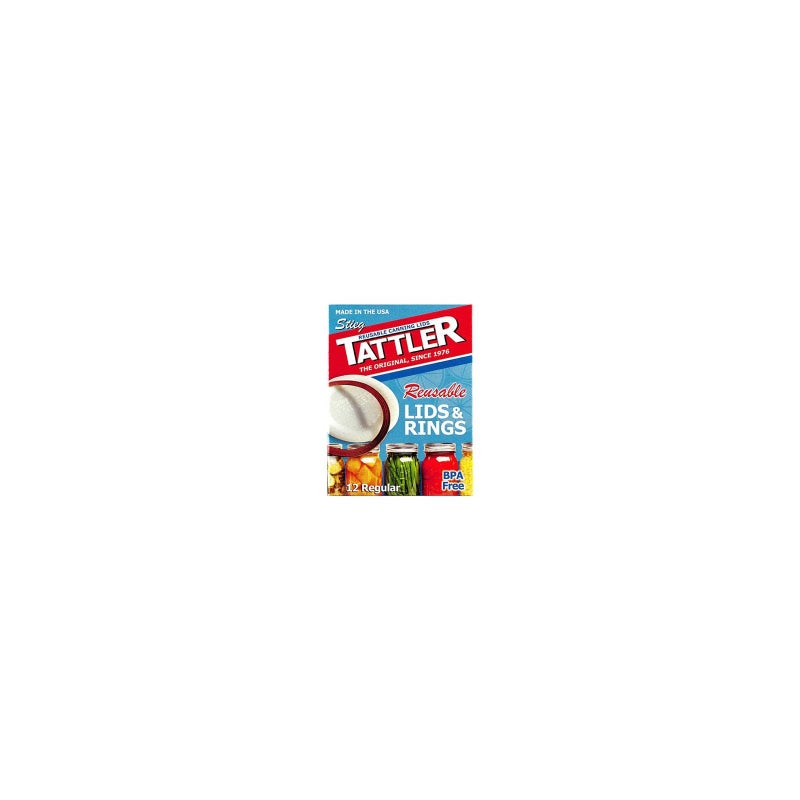 Tattler Regular Mouth Canning Lids with Rubber Rings 12 pk - Image 2