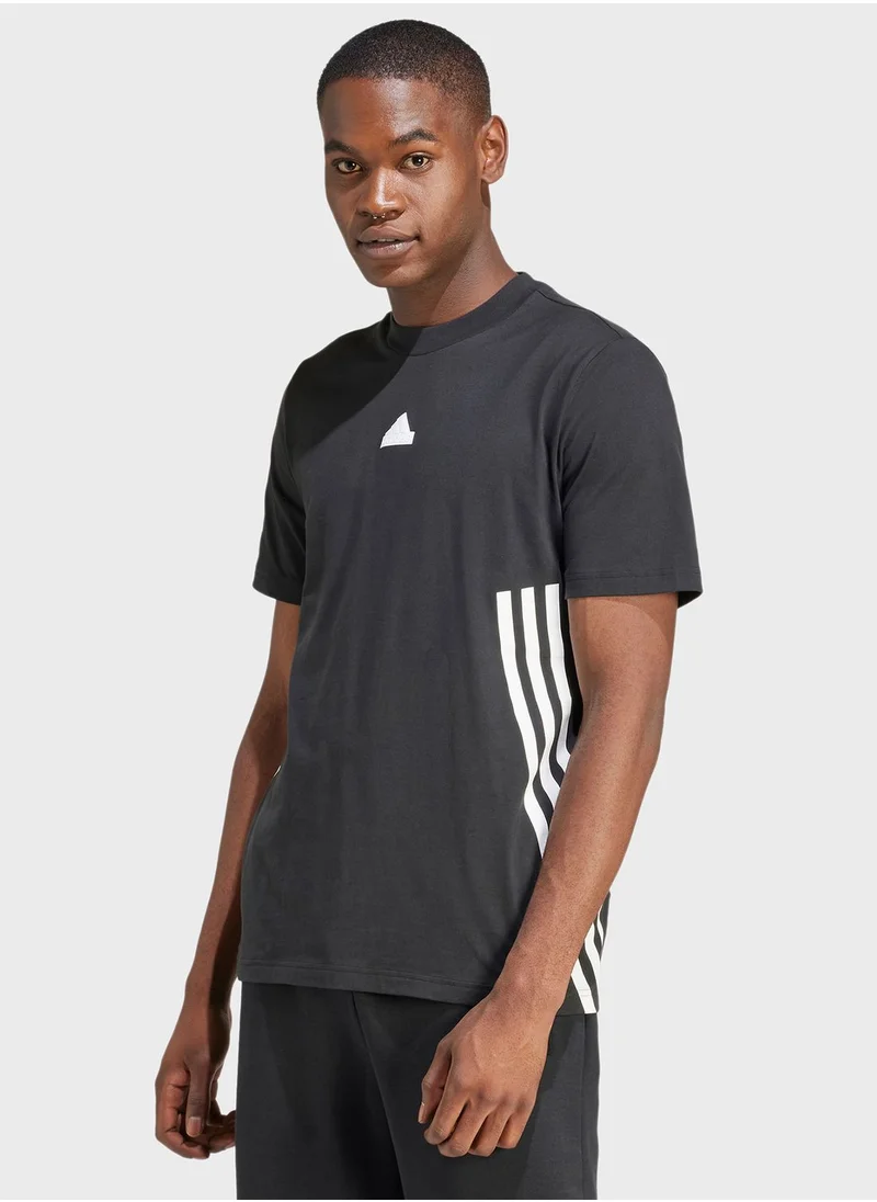 Adidas Future Icon 3 Stripe T-Shirt