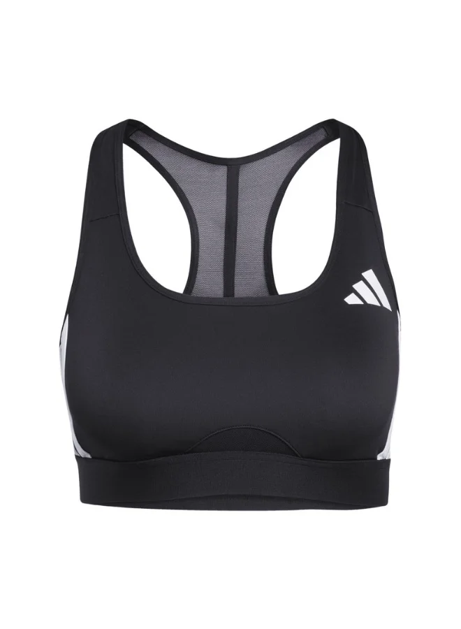 Adidas powerreact train medium support 3-stripes women bra