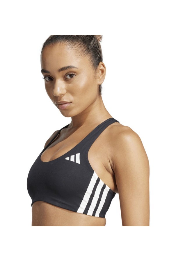 Adidas powerreact train medium support 3-stripes women bra  - Image 4