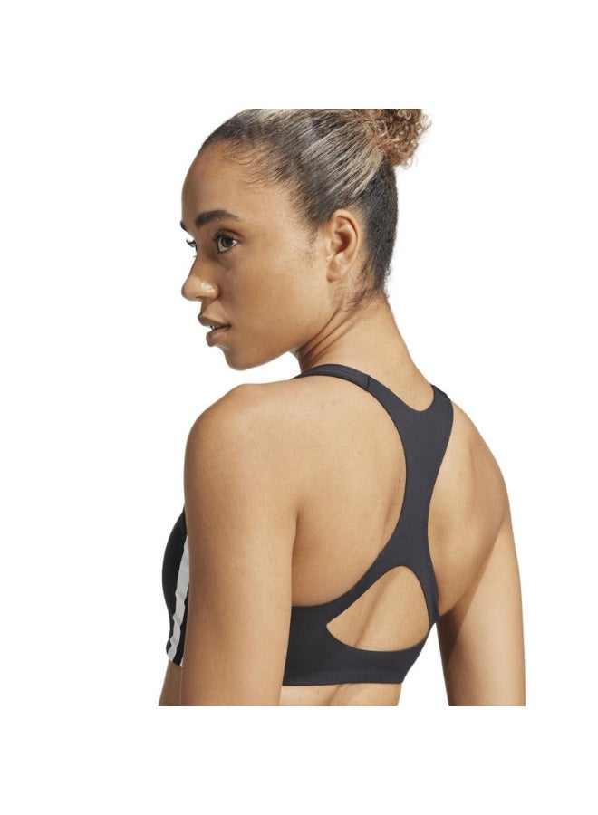 Adidas powerreact train medium support 3-stripes women bra  - Image 2