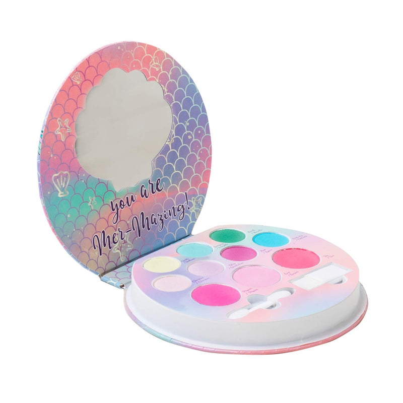 Lip Smacker Sparkle & Shine Eyeshadow Makeup Palette, Mermaid Palette Shimmer | Christmas Make Up Collection | Holiday Present | Gift for Girls - Image 1