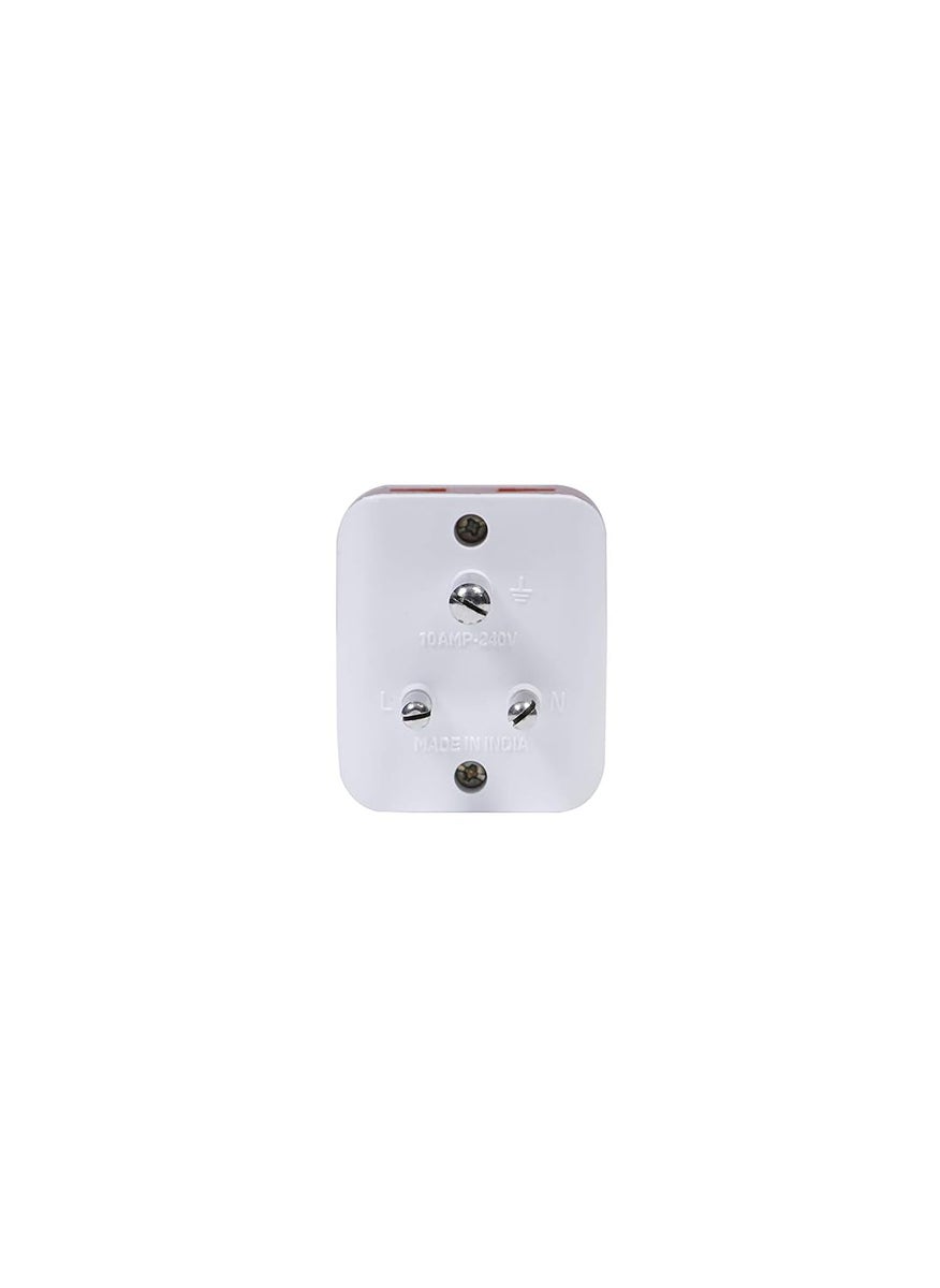 Mute Mute Universal Travel Electrical Multi Plug Adaptor Electrical Socket 6 Amp.(Pack of 2)  - Image 4